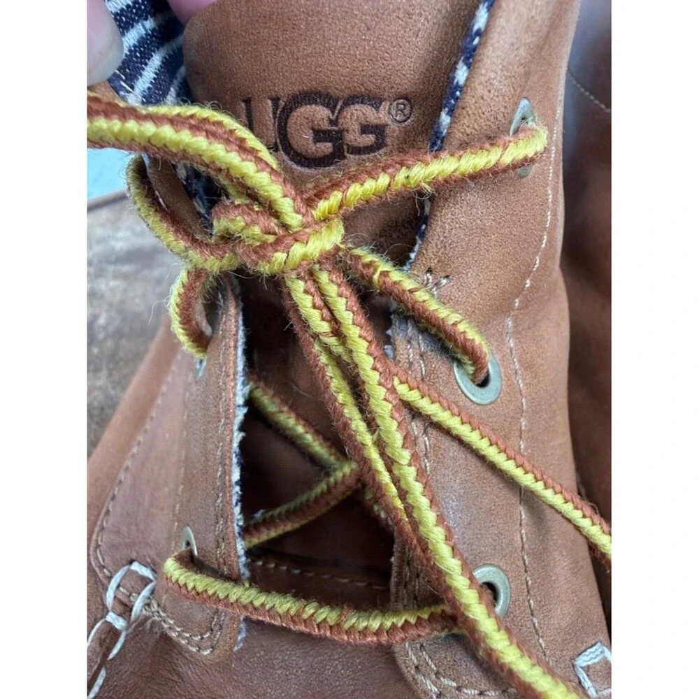Ugg Boots Mens 10 Kaldwell Chukka Brown Leather Lace Up Australia Casual Vibram